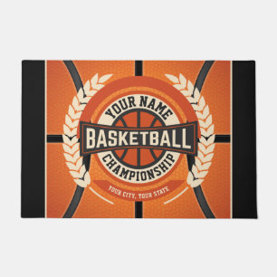 Personalized Basketball Team Player Custom Athlete Doormat
