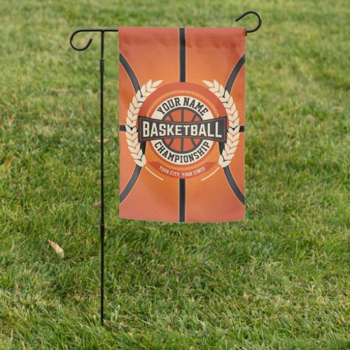 Personalized Basketball Team Player Custom Athlete Garden Flag