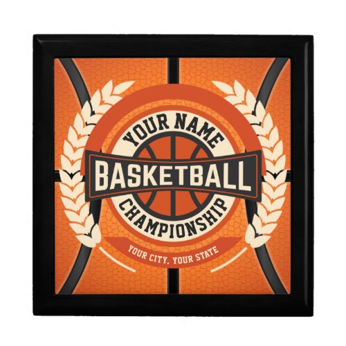 Personalized Basketball Team Player Custom Athlete Gift Box