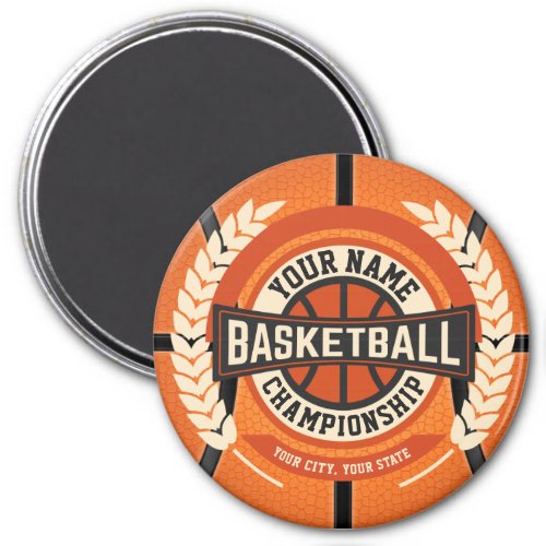 Personalized Basketball Team Player Custom Athlete Magnet