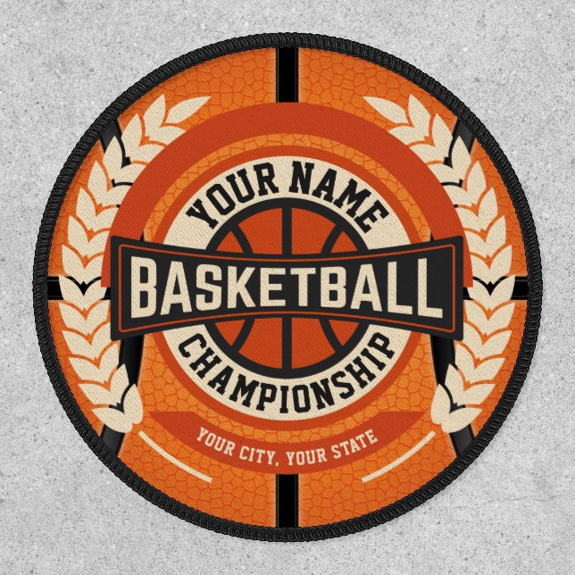 Personalized Basketball Team Player Custom Athlete Patch (Front)