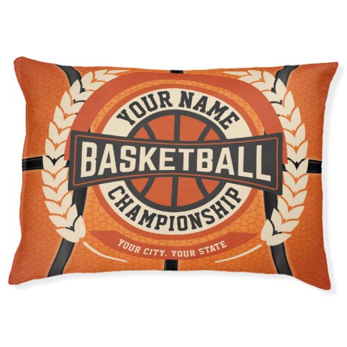 Personalized Basketball Team Player Custom Athlete Pet Bed