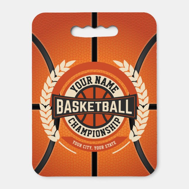 Personalized Basketball Team Player Custom Athlete Seat Cushion (Front Vertical)