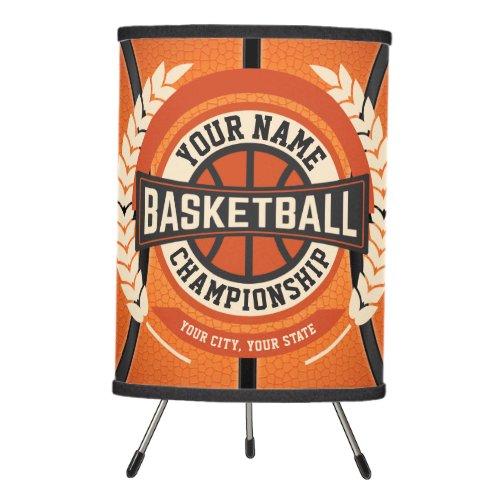 Personalized Basketball Team Player Custom Athlete Tripod Lamp