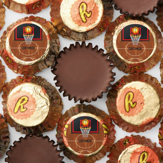 Personalized Basketball Theme Reese's Peanut Butter Cups (Assorted)