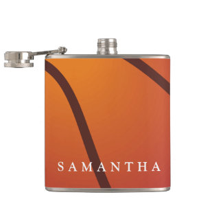 Personalized Basketball Themed Flask