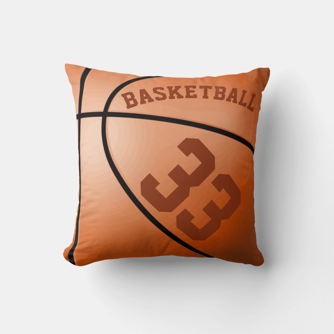 Personalized Basketball Throw Pillow Zazzle