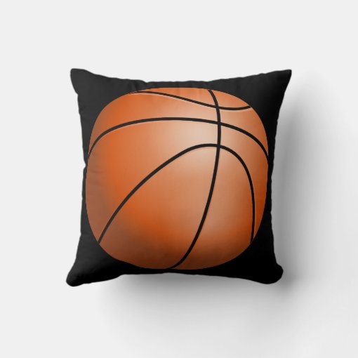 Personalized Basketball Throw Pillow Zazzle