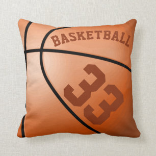 Personalized Basketball Throw Pillow