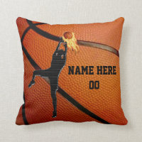 Personalized Basketball Throw Pillow withYOUR TEXT