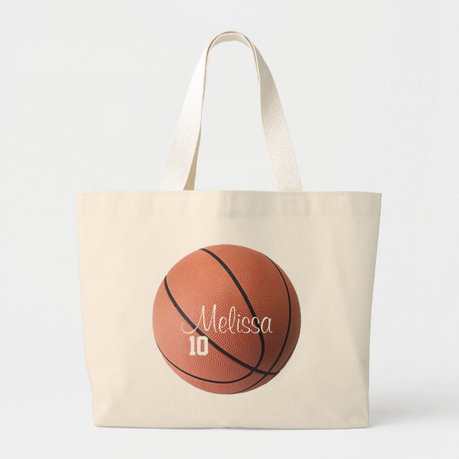 Personalized Basketball Tote Bag (Front)