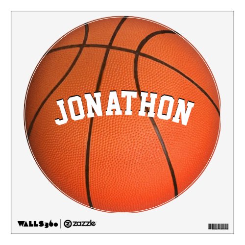 Personalized Basketball Wall Decal