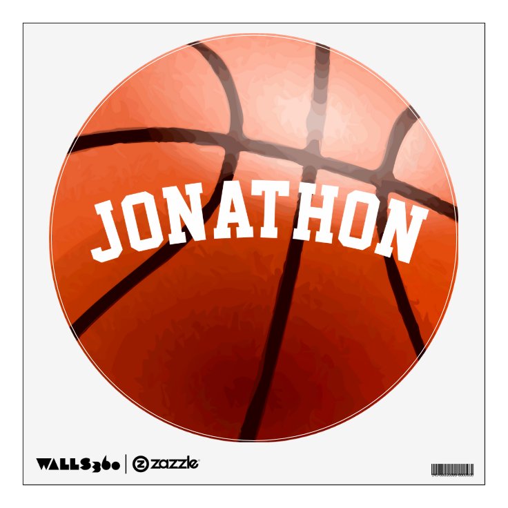 Personalized Basketball Wall Decal Zazzle