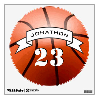 Personalized Basketball Wall Decal