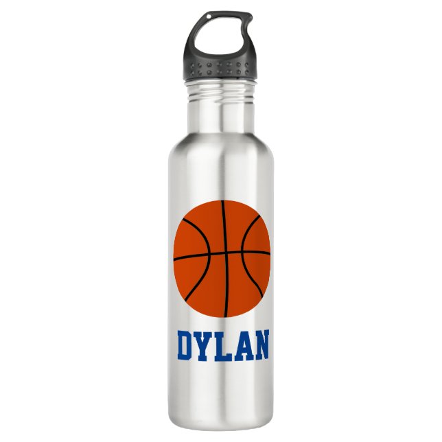Personalized Basketball Water Bottle (Front)