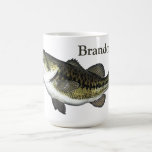 Personalized Bass Fish  Coffee Mug