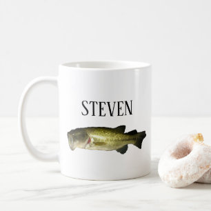 Personalized Bass Fish Coffee Mug