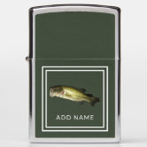 Rainbow Trout Fishing Monogram and Name Zippo Lighter | Zazzle