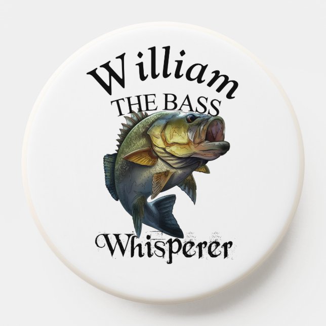 Personalized Bass Whisperer Fisherman PopSocket (Popsocket)