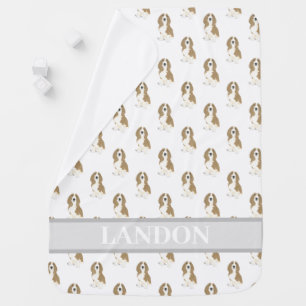 Personalized Basset Hound Baby Blanket