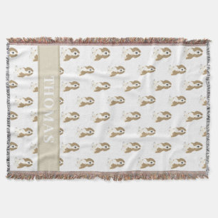 Personalized Basset Hound Throw Blanket