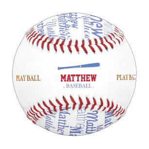 personalized bat and play baseball