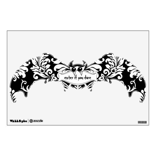 Personalized Bat Halloween Wall Decal