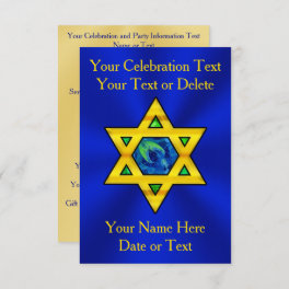 Personalized Bat Mitzvah, Bar Mitzvah Invitations