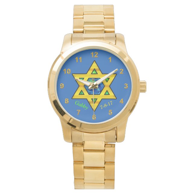 Personalized Bat Mitzvah Gifts Ideas, Watch (Front)