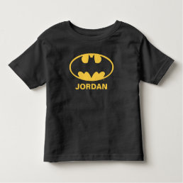 Personalized Batman Symbol | Oval Logo Toddler T-shirt