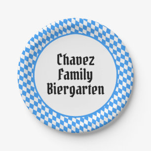 Personalized Bavarian Octoberfest Paper Plates