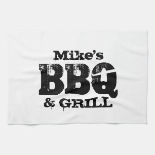 Personalized BBQ accessories Custom kitchen towel