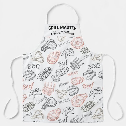 Personalized BBQ Grill Chef Barbecue Master Apron