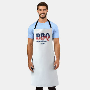 Personalized BBQ Legend Since Patriotic Apron