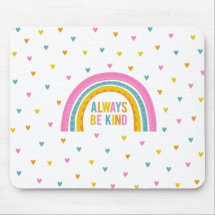 Personalized Be Kind Rainbow Clipboard Mouse Pad