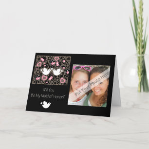 Personalized Be My Maid of Honor Photo Invitation
