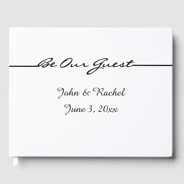 Personalized "Be Our Guest" Guest Book (Front)