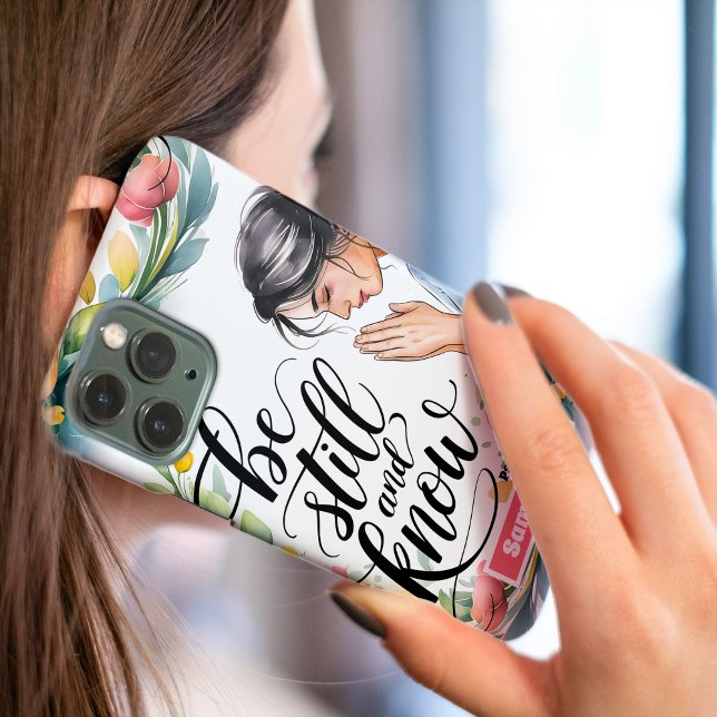Personalized Be Still and Know Christian Women Case-Mate iPhone Case (Creator Uploaded)