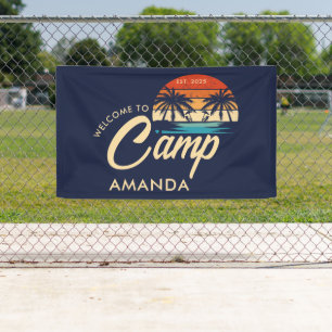 Personalized Beach Camp Bachelorette Party Custom Banner