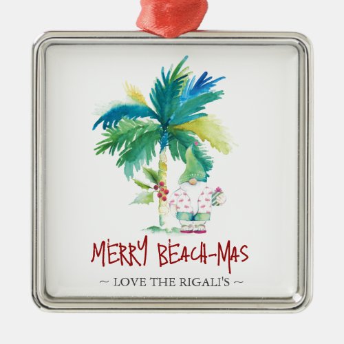 Personalized Beach Christmas Ornaments