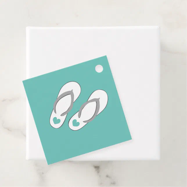 Personalized beach destination wedding thank you favor tags | Zazzle