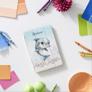 Personalized Beach Dolphin iPad Mini Cover