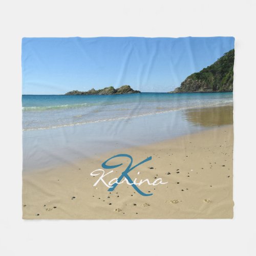 Personalized Beach Fleece Blanket