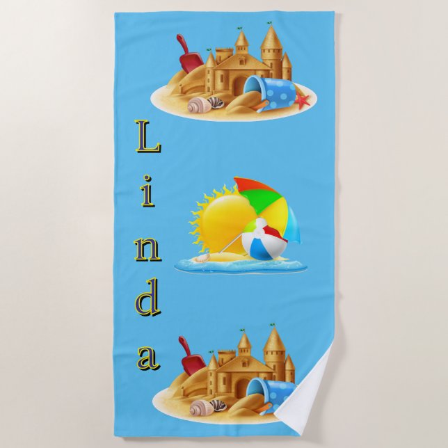 Personalized Beach Fun Towel (Front)