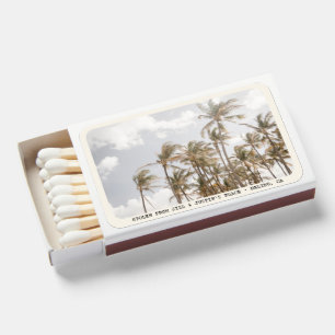 Personalized Beach Home Decor Gift Apartment Favor Matchboxes