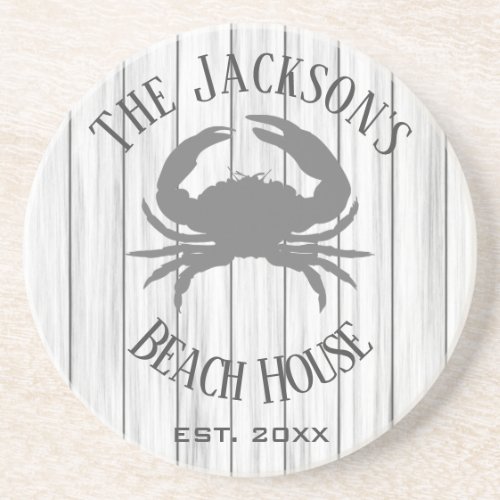Personalized Beach House Coaster