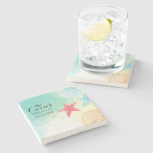 Personalized Beach House Coasters
