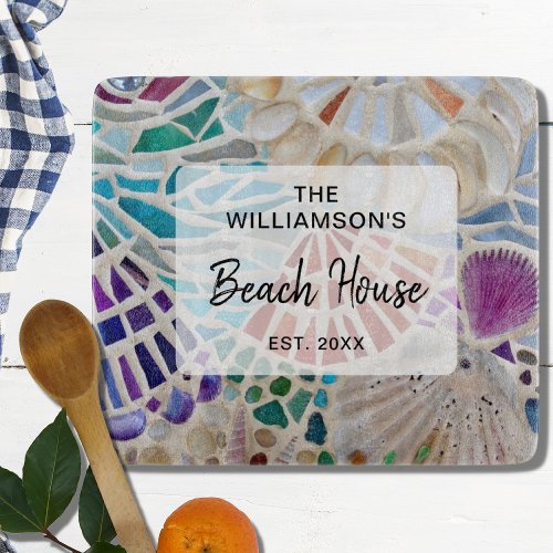 Personalized Beach House Cutting Board