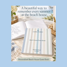 Personalized Beach House Guest Book | Family Name