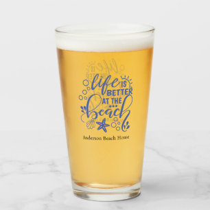Personalized Beach House Ocean Condo Coastal Glass